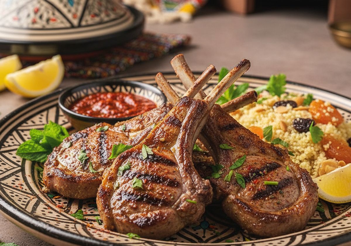 Côte d'agneau grillée